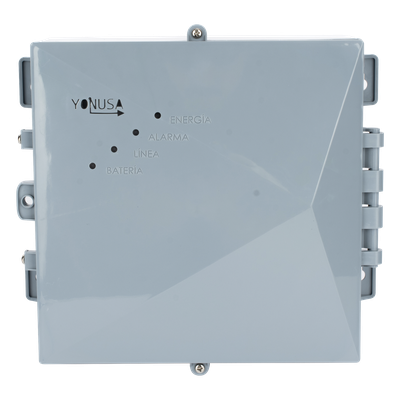 Energizador Perimetral / 12,000 V / 1 J / 2,500 m (8,202 ft) Lineales / Control Remoto con Pánico / Respaldo Batería 3 Días / Alimentación Solar Opcional