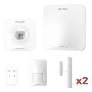 Kit de Alarma Inalámbrica / 16 Zonas / Alcance 1200 m (3937 ft) / Wi-Fi / Sirena 95 dB / PIR 10 m (32.8 ft) / 2 Contactos Magnéticos