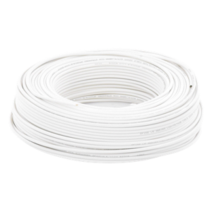 Cable para Alarma / 4 Conductores / 22 AWG / CCA / 100 m (328 ft) / Retardante a la Llama / Blanco
