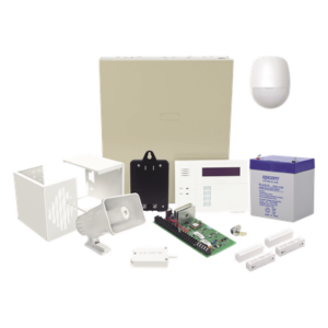Kit de Panel de Alarma Cableado / 48 Zonas / Teclado con Receptor Inalámbrico / 3 Particiones / Sirena 30 W / Batería 4 Ah