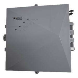 Energizador Perimetral / 10,000 Volts / 10,000 m (32,808 ft) Lineales / Alimentación AC 127-220V o Solar / Control Remoto RF 433 MHz / Respaldo Batería 5 Días