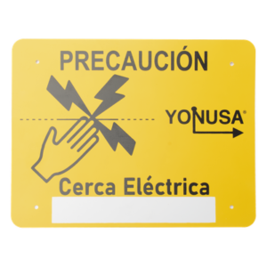 Letrero de Precaución / Estireno Serigrafiado 2 Tintas / Protección UV / 4 Perforaciones / 21.8 x 17 cm