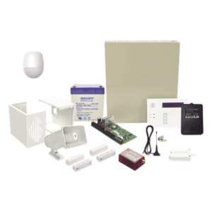 Kit de Alarma Antirrobo / Panel de Control con Teclado Inalámbrico / Comunicador 4G LTE-M/5G / Sensor PIR 18 m (59.1 ft) / Sirena 30 W / 2 Contactos Magnéticos