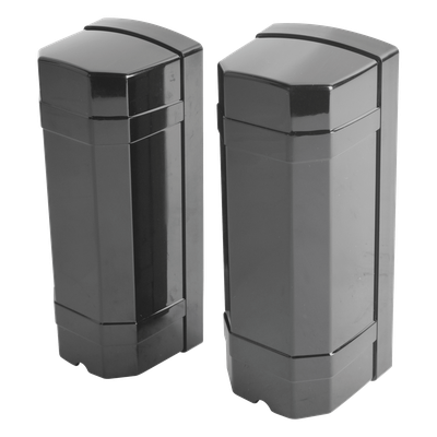 Detector Perimetral de Doble Rayo Infrarrojo / Alcance 60 m (196.9 ft) Exterior / 180 m (590.6 ft) Interior / IP65 / 4 Frecuencias Ajustables / Tiempo de Respuesta 12-250 ms