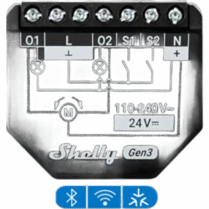 Interruptor Inteligente Wi-Fi / 2 Canales / 10 A por Canal / Medición de Energía / Bluetooth 4.2