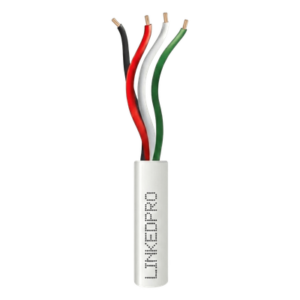 Cable para Alarma / 4x22 AWG / Cobre Sólido / 305 m (1000 ft) / Clasificación CM / Blanco