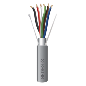 Cable para Alarma / 6 Conductores / 22 AWG / Blindado / Riser / 305 m (1000 ft) / Gris