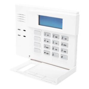 Teclado de Control para Alarma / Pantalla LCD de Palabras Fijas en Inglés / Teclas Retroiluminadas / 4 Botones de Función Programables / Compatible con Paneles VISTA