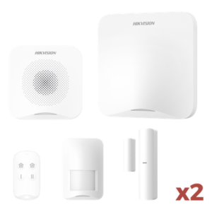 Kit de Alarma Inalámbrica / 16 Zonas / Wi-Fi y GSM 3G/4G / Alcance 1,200 m (3,937 ft) / PIR 10 m (32.8 ft) 90° / Compatible Hik-Connect