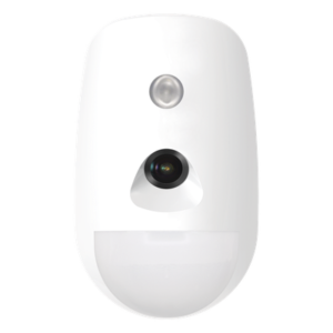 Sensor PIR Inalámbrico / Cámara VGA / Alcance 12 m (39.4 ft) / 85.9° / Inmunidad Mascotas 30 kg / Batería 6 Años / Uso Interior