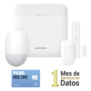 Kit de Alarma Inalámbrico / 48 Zonas / GSM 3G/4G / Wi-Fi 2.4 GHz / Cifrado AES-128 / 433 MHz / Batería de Respaldo