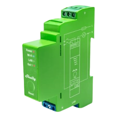 Regulador Inteligente DIN / 1 Canal / Atenuación Progresiva / Medición de Potencia / Wi-Fi 2.4 GHz / Bluetooth / Ethernet / 110-240V AC / 16 A