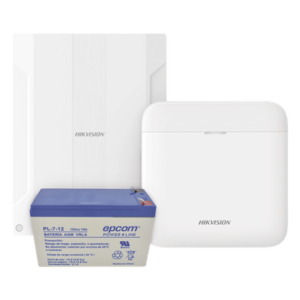 Kit de Alarma Inalámbrico / 48 Zonas Inalámbricas / Expansión 16 Zonas Cableadas / 433 MHz AES-128 / Batería de Respaldo 7 Ah