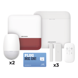 Kit de Alarma Inalámbrico / 48 Zonas / Triple Conexión GSM/Wi-Fi/Ethernet / 433 MHz Bidireccional / Sirena Exterior Incluida