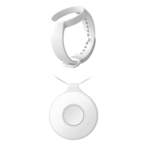 Botón de Pánico Inalámbrico Portátil / IP54 / Comunicación Bidireccional 433 MHz / Batería 35 h / 15 g / Pulsera Integrada