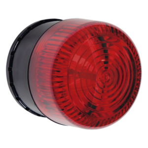 Microcontrolador SELECT-ALERT / Sirena-Estrobo / 32 Tonos / 8 Patrones LED / Policarbonato / IP66 / -40°C a 121°C / 12-24V CD o 9V CD / Rojo