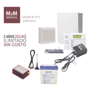 Kit de Alarma Híbrida / Panel 48 Zonas / Comunicador 4G LTE-M/5G / Sirena 15 W / 2 Años de Datos Incluidos