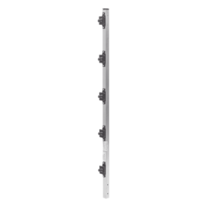 Poste de Paso para Cerca Electrificada / Aluminio PTR 1 m (3.28 ft) / Perfil Cuadrado 1" / 5 Aisladores Incluidos