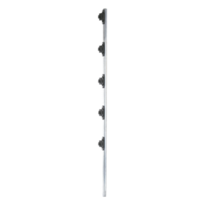 Poste de cerco eléctrico / 1.2 m (3.9 ft) / Acero galvanizado G60 / 5 aisladores de paso / 18 kV dieléctrico