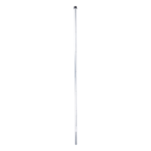 Poste de Esquina para Cerca Electrificada / 6 Aisladores / Tubo Galvanizado Cal. 18 / 1" Diámetro / 1.4 m (4.6 ft) Altura / Sin Pintar