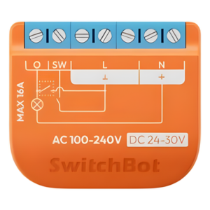 Interruptor Inteligente / Control On-Off / Medición de Consumo / Wi-Fi + BLE / AC 16 A / DC 10 A / Matter / 42x36x16 mm