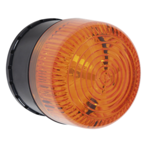 Microcontrolador de Alarma Sirena/Estrobo / 32 Sonidos / 8 Patrones LED / IP66 / Color Ámbar / Uso Exterior