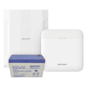 Kit de Alarma Inalámbrica / Conversión de 16 Zonas Cableadas / Comunicación 3G/4G Dual SIM / 48 Zonas Totales / Batería de Respaldo 12V 7Ah / Cifrado AES-128
