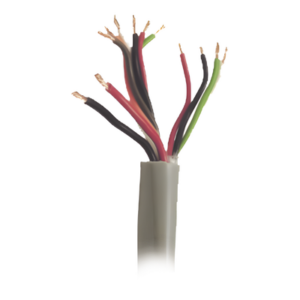 Bobina de Cable / 500 m (1640 pies) / 12 Conductores / 5 Pares Calibre 22 + 1 Par Calibre 18 / Gris / Intemperie / Control de Acceso y Alarmas