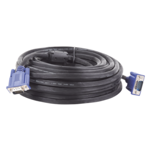 Cable Extensor VGA / 15 m (49.2 ft) / Full HD 1920x1080p / Conector HD15 Macho a Macho / Blindaje Aluminio y Malla Trenzada / CCTV y Videovigilancia