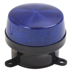 Estrobo de Señalización / 12 VCC / 90 Destellos por Minuto / Montaje de Brida 68 mm / Interior / Azul