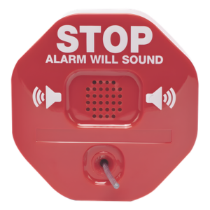 Alarma de Extintor Inalámbrica / Sirena 95/105 dB / Señal Visual Disuasoria / Alimentación 9V o 12-24V DC / Transmisión Inalámbrica a Receptor