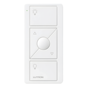 Control Inalámbrico de Iluminación / 3 Botones con Subir y Bajar / Alcance 18 m (59.1 ft) / Batería 10 Años / RF para Sistemas Lutron