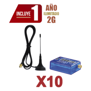 Comunicador de Alarma / 2G / 10 Unidades / App Remota / 100 Usuarios / 3x4.5x1.5 cm