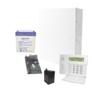 Panel de Alarma Híbrido / 8 Zonas Cableadas Expansible a 48 / Teclado con 4 Zonas Integradas / Monitoreo IP y 4G / 3 Particiones