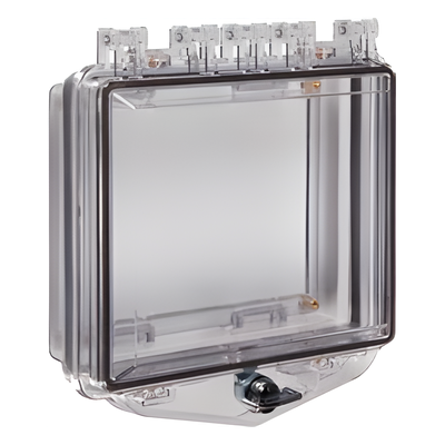 Caja Protectora de Policarbonato / Montaje de Pared / 133x198x74 mm / 5.2x7.8x2.9 in / Cubierta UV Resistente