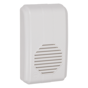 Receptor Inalámbrico para Timbre / Alcance 150 m (492.1 ft) / Frecuencia 433 MHz / Volumen Ajustable 64-88 dB / 10 Tonos Seleccionables / UL/cUL y FCC
