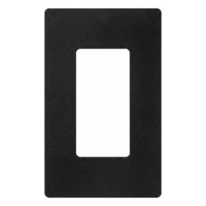 Placa de Pared Decorativa / 1 Espacio / Diseño Sin Tornillos Visibles / Acabado Satinado Midnight / Perfil Delgado 7.6 mm