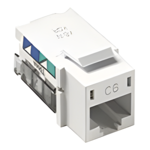 Jack RJ45 / Categoría 6 / 8 Conductores / Snap-In para Frame 6 Puertos / Color Blanco