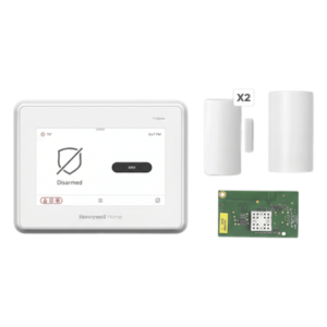 Kit de Alarma / Panel Táctil 7 Pulgadas / 250 Zonas / WiFi y Z-Wave Plus / PIR 12 x 17 m (39.4 x 55.8 ft) / 2 Contactos Magnéticos / Sirena 85 dB