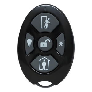 Control Remoto de Seguridad / 5 Botones Configurables / Transmisión 433.92 MHz / Encriptación AES 128-bit / Automatización Domótica / Indicador de Batería Baja