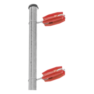 Aislador de Esquina para Cerco Eléctrico / Aislamiento 18 kV / Resistencia 7.5-10.2 kg / Anti UV / 66 mm x 31.6 mm