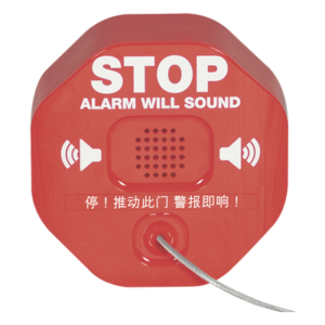 Alarma para Extintor / Sirena 95/105 dB / Detección por Remoción / Alimentación Dual 9V y 12-24 VDC / Carcasa de Policarbonato