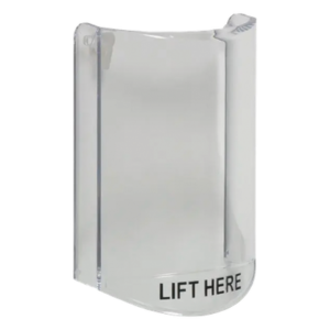 Cubierta Protectora / Policarbonato Superresistente / Sin Alarma / Montaje por Pestañas / 135x89x45 mm / -40 a 49°C