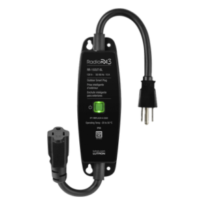 Interruptor de Enchufe para Exteriores / Control On/Off / IP66 / 15 A Iluminación / 1/2 HP Motores / RadioRA 3