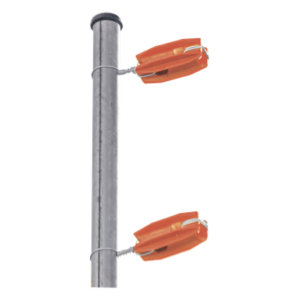 Aislador de Esquina para Cercos Eléctricos / 18 kV / Resistencia Mecánica 10.2 kg / Anti UV / 66 mm x 31.6 mm