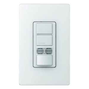 Interruptor de Pared con Sensor de Ocupación / Doble Tecnología PIR y Ultrasónico / Dos Circuitos Independientes / 120-277 V / Cobertura 81 m² (872.3 ft²)