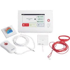 Kit de Habitación Hospitalaria IP / Terminal 7" Táctil VoIP SIP / Pulsador Cama IP67 / Luz Cuatricolor RGB / Tirador Baño Antibacteriano / PoE