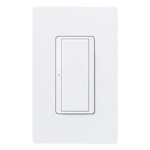 Interruptor de Pared On/Off / Doble Voltaje 120/277 V / 8 A Iluminación / 2 Hilos Sin Neutro / RF 431-437 MHz / Unipolar o Multilocalización