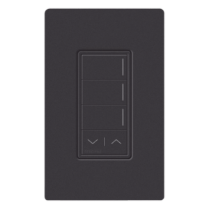 Botonera de Pared Inteligente / 3 Botones de Escena / Barra Subir-Bajar / Retroiluminada / RF Clear Connect Type X / 120-277 V / Acabado Midnight