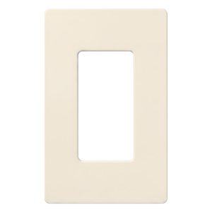 Placa de Pared / 1 Espacio / Sin Tornillos / Acabado Satinado / 75 x 119 mm (2.94 x 4.69 in) / Diseño Delgado 7.6 mm